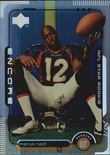 1998 Upper Deck Encore #14 Marcus Nash Rookie NFL Football Trading Card - Collectible Sports Memorabilia for Football Fans and Card Collectors - Perfect for Display, Trading, and Investment