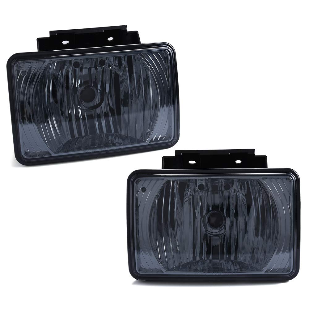 G-PLUS Clear Front Bumper Fog Lights Assembly Pair - Compatible with 2004-2012 Chevy Colorado & GMC Canyon - Replacement Driving Fog Lamps (Left+Right) - Perfect for Night Driving and Off-Road Adventures