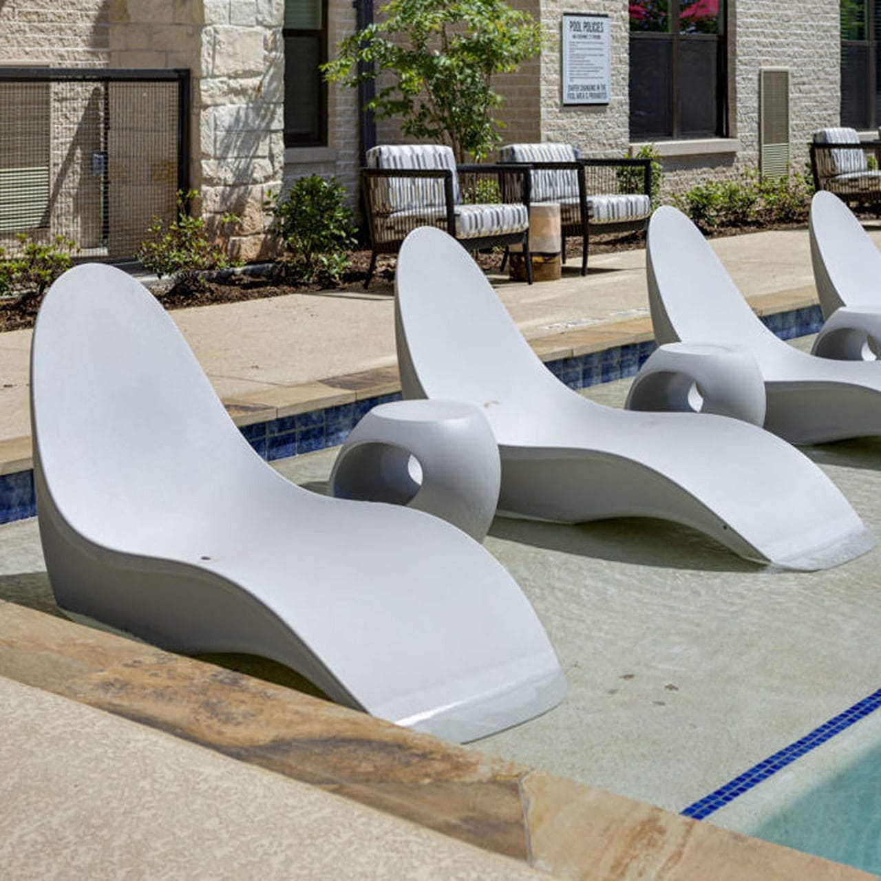 BIKINI Pool Chaise Lounger Chair - Comfortable Outdoor Lounge Chair for Swimming Pool, Beach & Backyard Relaxation