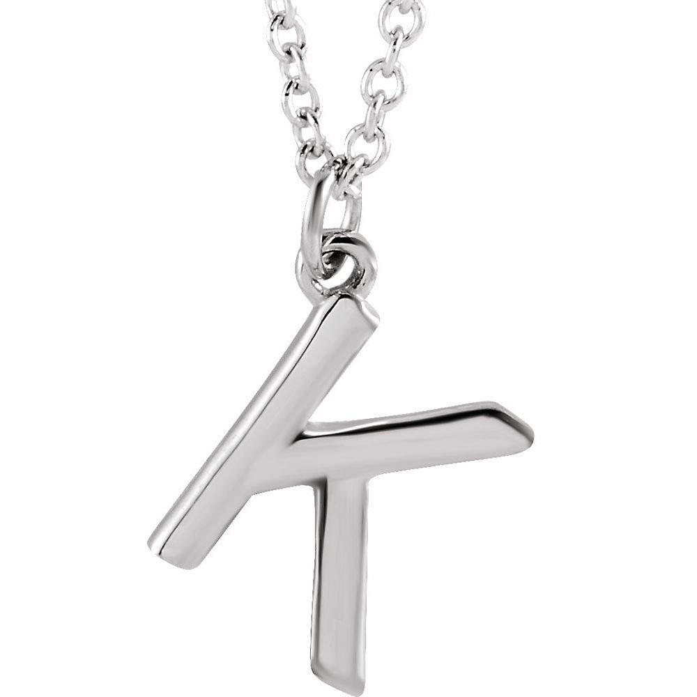Alphabet Initial Letter Dangle Charm Pendant Necklace - 16