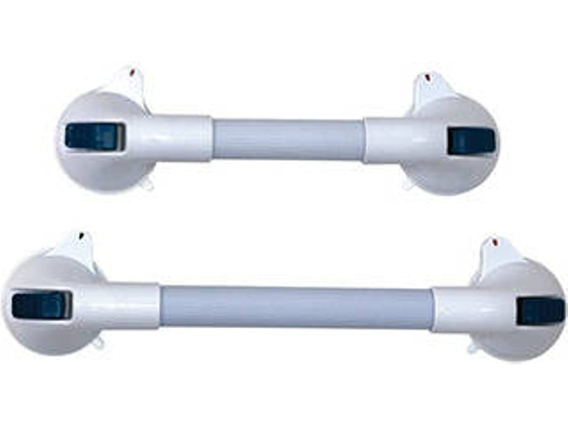 WWO 1007 - 40cm Portable Suction Cup Handle for Windows, Mirrors & Tiles - White Unisex Home & Office Organizer