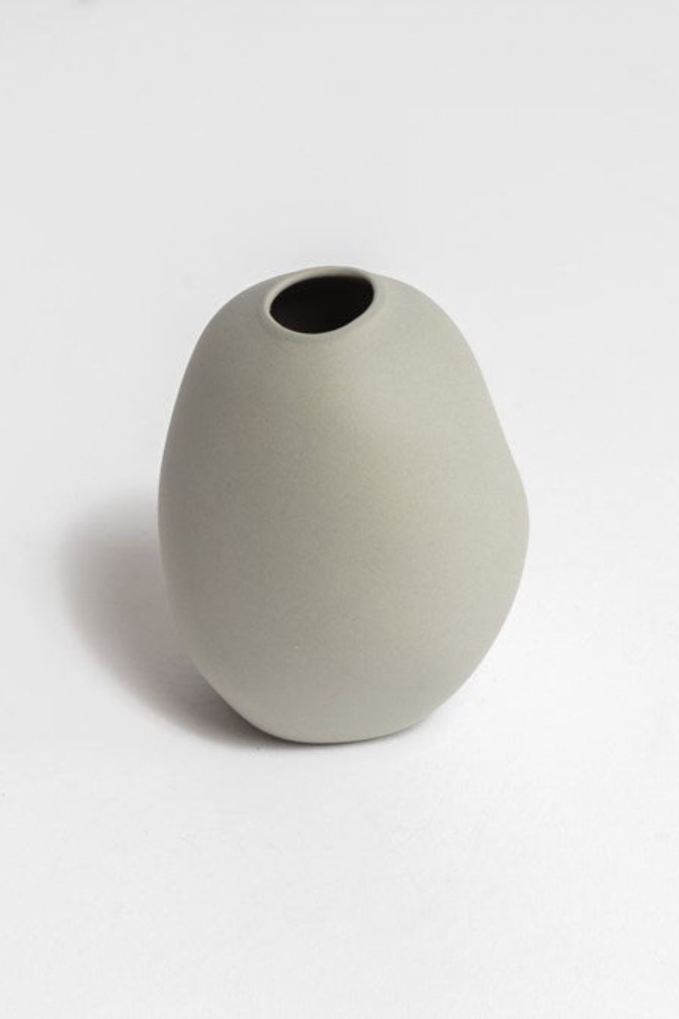 Harmie Seed Grey Ceramic Vase - Modern Home Decor for Living Room, Bedroom, Office & Wedding Centerpiece