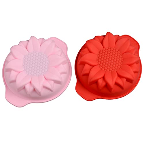 JUSTDOLIFE 5-Piece Silicone Cake Mold Set - Nonstick Baking Molds for DIY Cakes, Cupcakes & Chocolate - Perfect for Birthday Parties, Home Baking & Gift Making