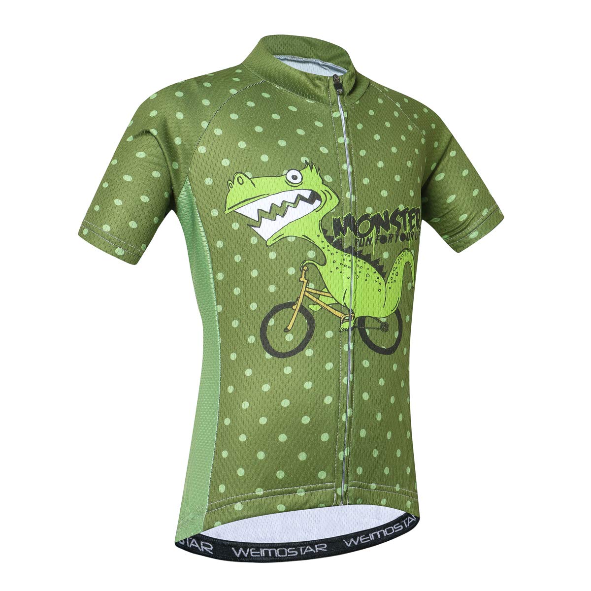 Kids' Short Sleeve Cycling Jersey - Boys & Girls Activewear for Youth Biking, Sports & Outdoor Activities