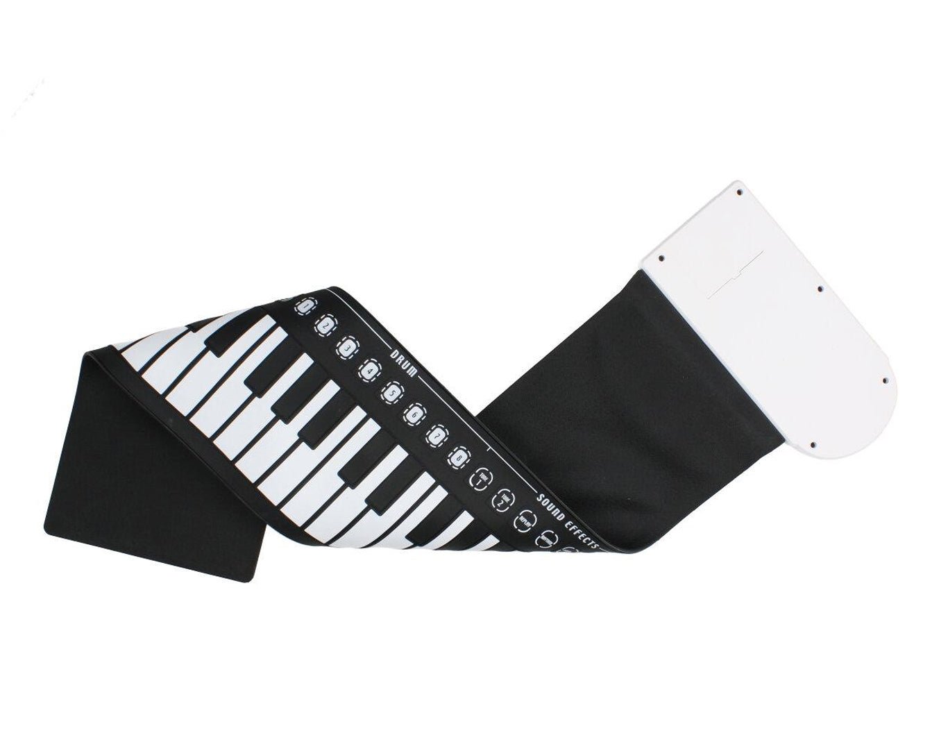 Andowl S747 Portable Roll Up Keyboard - Ultra Thin Flexible USB Keyboard for Laptop/PC/Tablet - Waterproof & Dustproof (White) - Perfect for Travel, Office, and Home Use