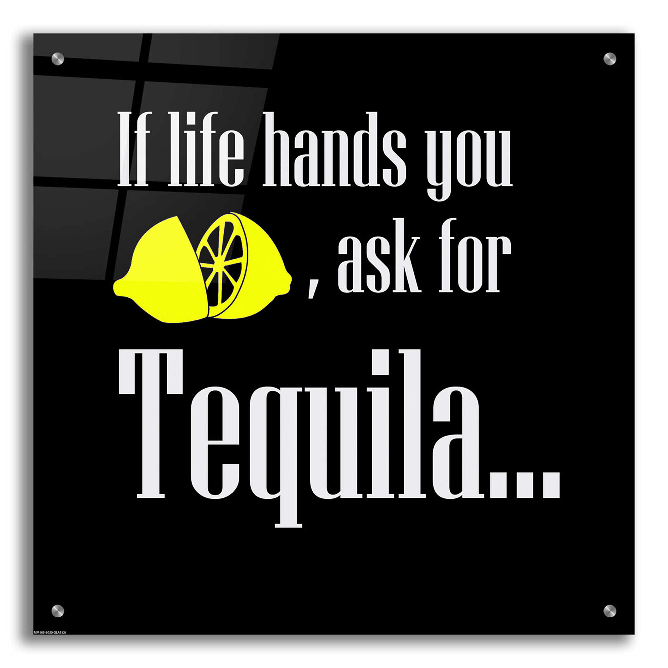 Epic Art 'If Life Hands You Lemons' by GraphINC - 24x24 Inch Acrylic Glass Wall Decor - Modern Home & Office Wall Art - Perfect for Living Room, Bedroom, or Office Inspiration