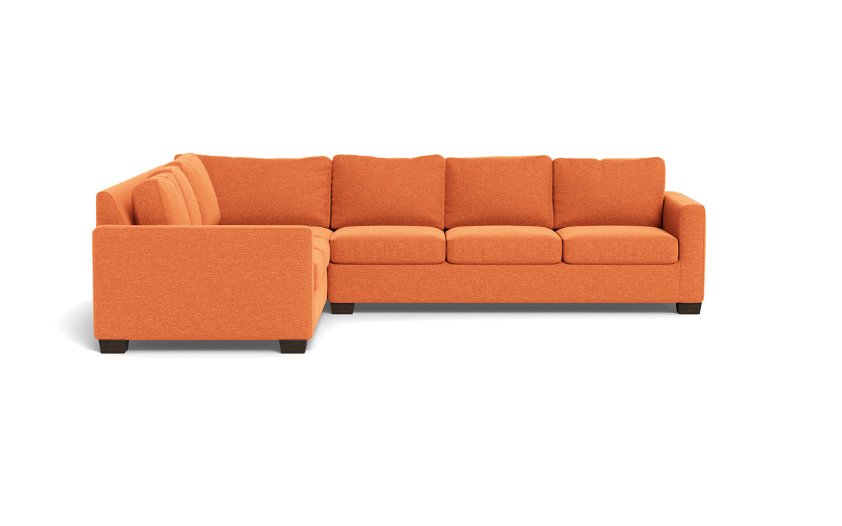 Track 121 Left Corner Sectional Sofa - Modern L-Shaped Couch for Living Room, Family Room & Home Theater - Comfortable Fabric Sectional with Chaise Lounge