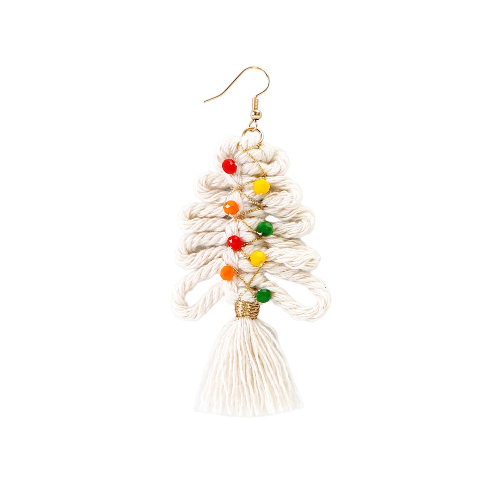 Trendy Christmas Stud Earrings for Women - Holiday Snowflake & Bell Dangle Earrings - Xmas Tree Jewelry Gift for Girls & Women (White, One Size) - Perfect for Christmas Parties, Office Celebrations & Festive Gatherings
