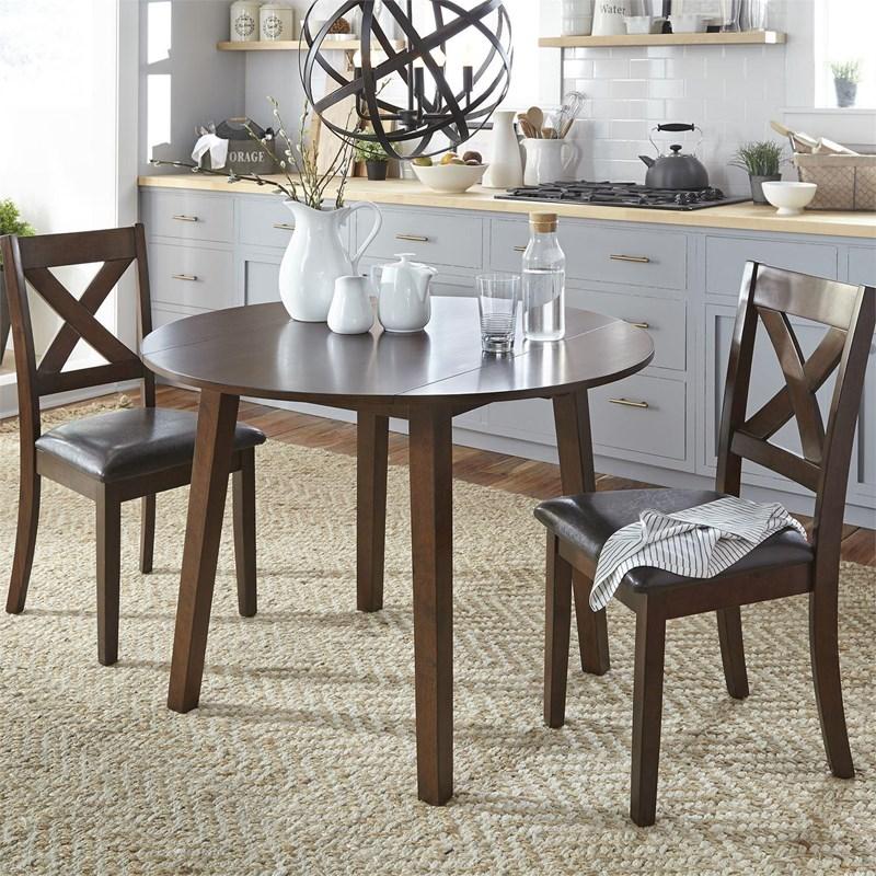 Round Dining Table Set with 4 Chairs - Modern & Elegant Hammis Collection for Kitchen, Dining Room, or Outdoor Entertaining