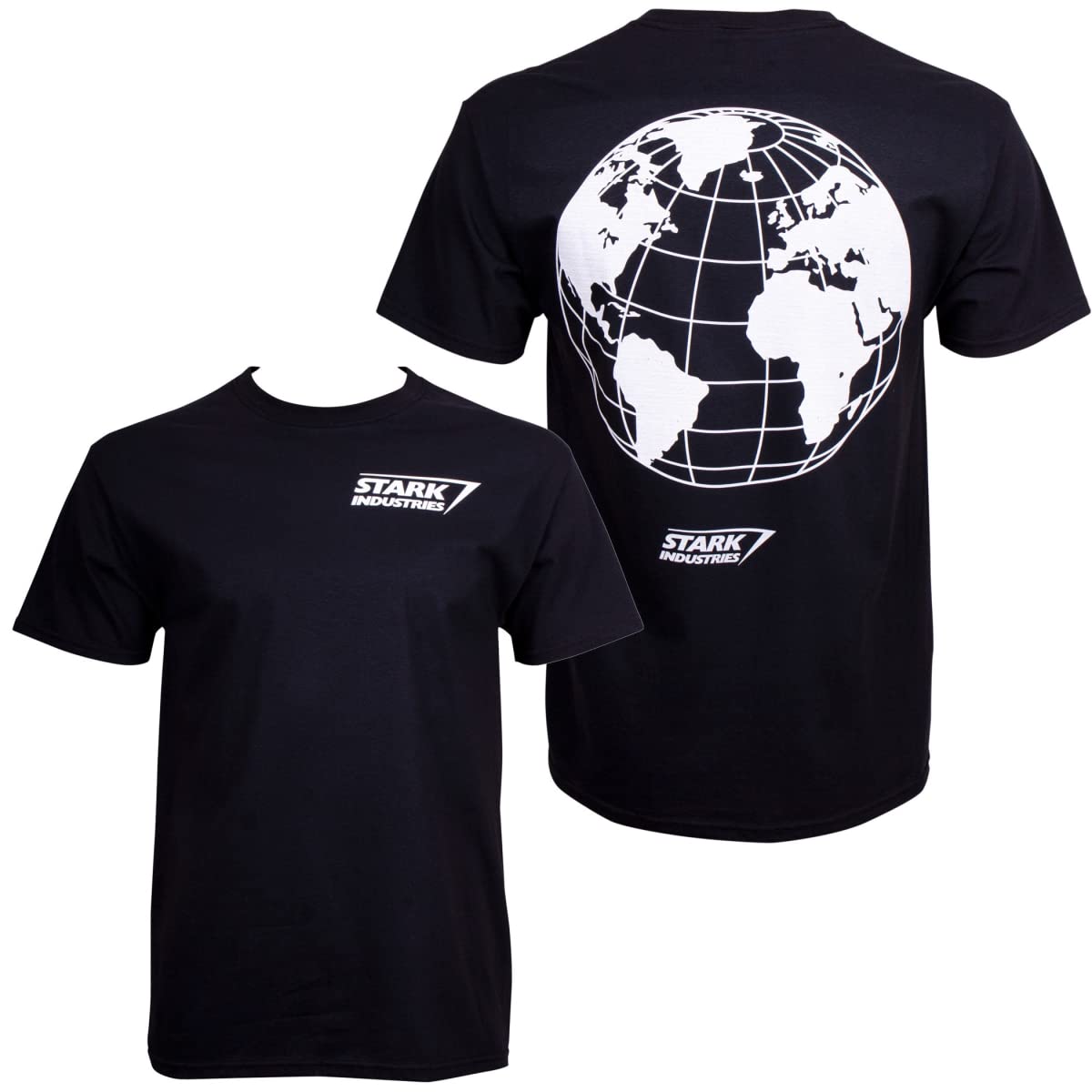 Marvel Iron Man Stark Industries Logo Graphic T-Shirt for Men - Cool Superhero Tee for Cosplay, Gifts & Casual Wear