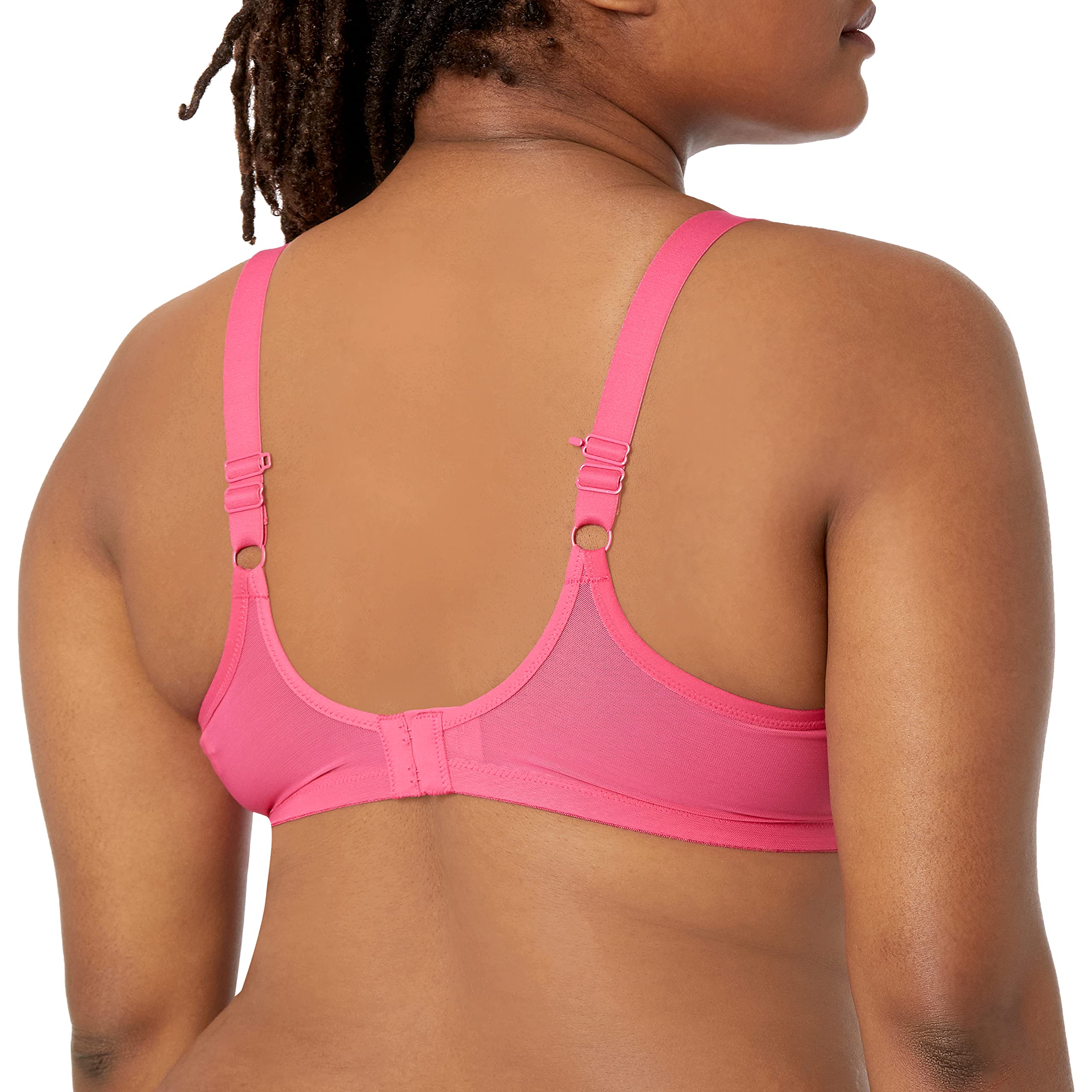 Elomi Women's Matilda Plunge Bra - DD+ Size, Sheer Mesh Cups with Side Support & Adjustable J-Hook for Racerback | Perfect for Everyday Comfort & Active Lifestyles