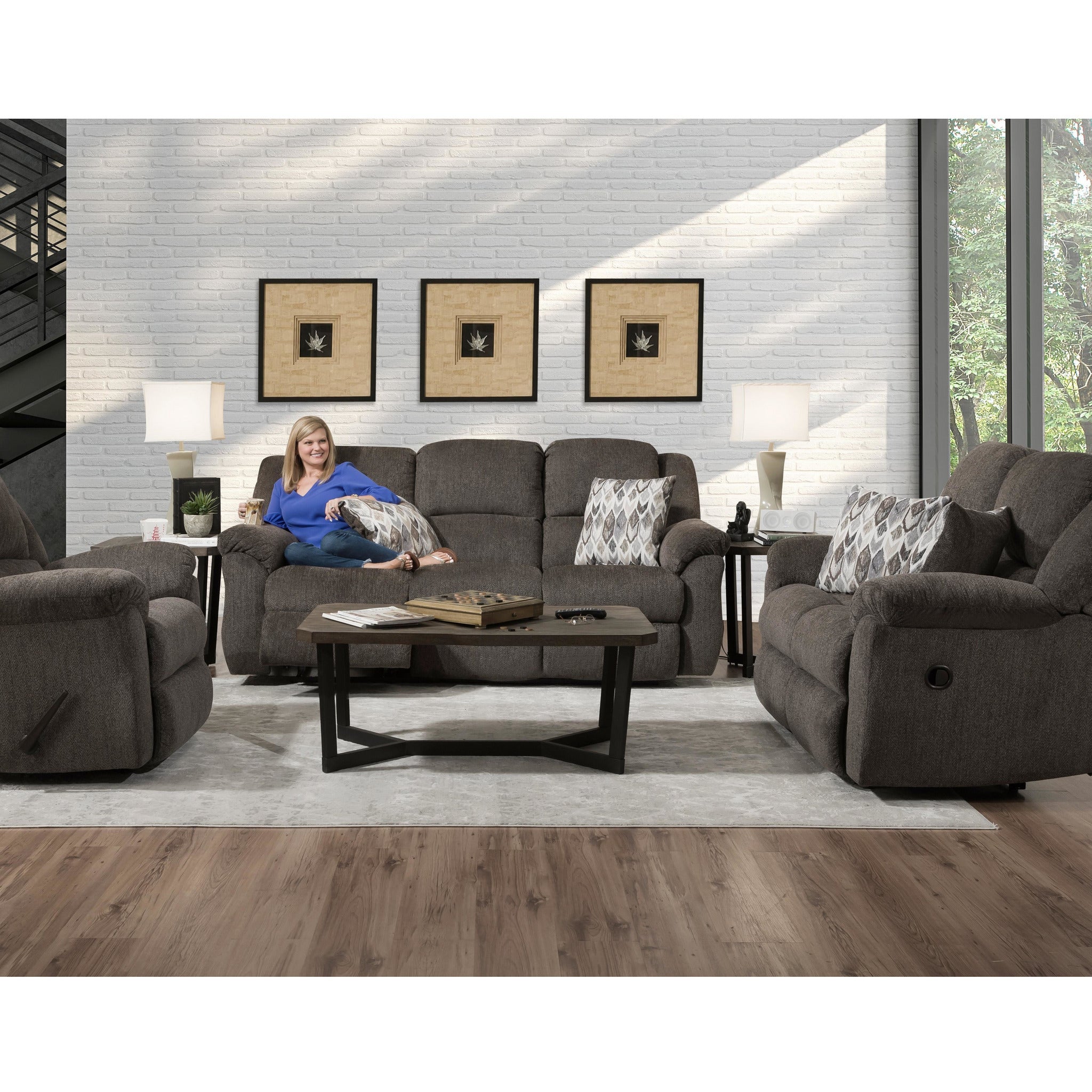 Premium Newport Reclining Sofa - 3-Seater Leather Recliner Couch with Cup Holders & USB Charging Ports - Modern Living Room Furniture for Home Theater & Family Relaxation