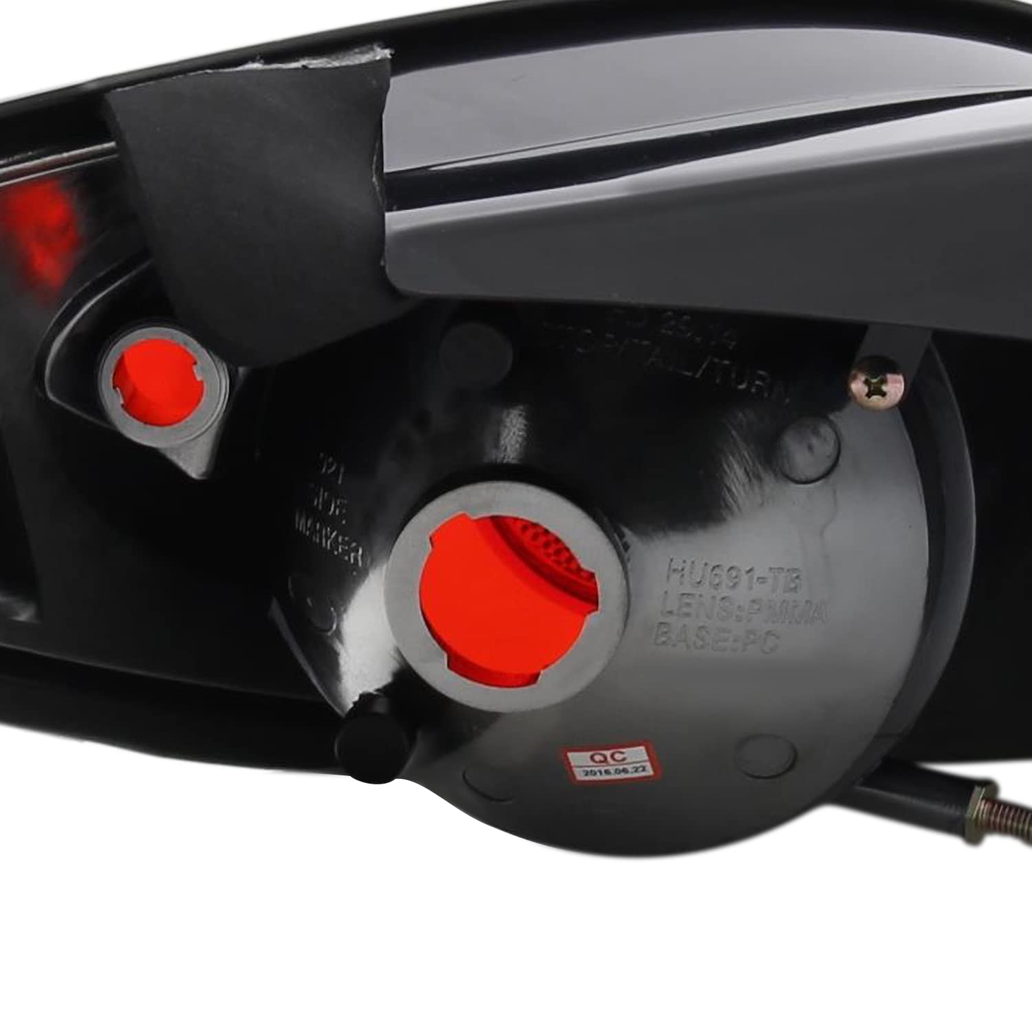 Spec-D Tuning Black LED Tail Lights for 2005-2010 Pontiac G6 Coupe - Left & Right Pair Assembly | Smoked Lens Design for Enhanced Style & Night Visibility (Perfect for Car Enthusiasts & Custom Builds)