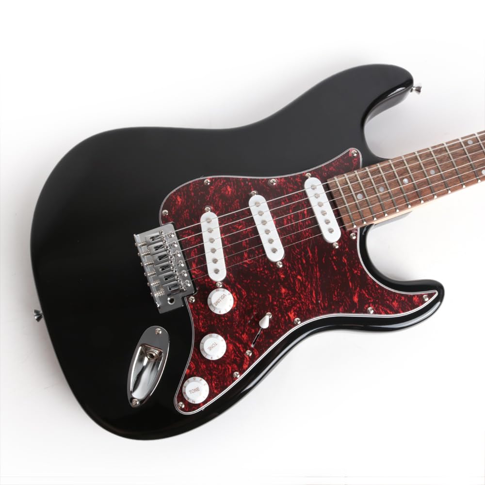 Full Size Electric Guitar Beginner Kit with Amplifier, 600D Gig Bag, Picks, Cable, Strap & Extra Strings - Complete Starter Package for Adults & Teens (FSTS-30, Black) | Perfect for Home Practice, Live Performances & Music Lessons