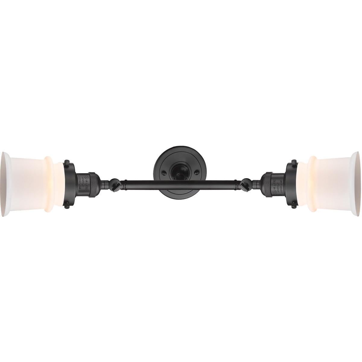 Franklin Restoration Collection 2-Light Bath Vanity Fixture in Oil Rubbed Bronze - Small Canton LED Bathroom Lighting for Modern & Traditional Homes