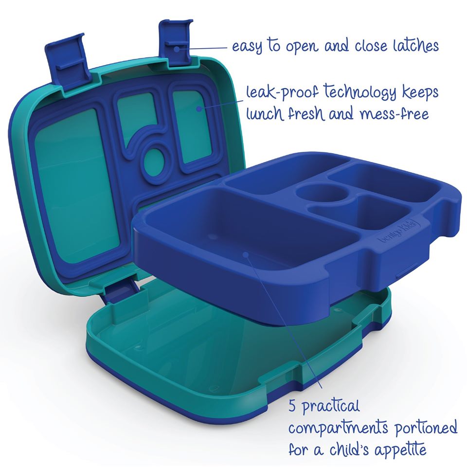 Bentgo Kids Shark Lunch Box - Leak-Proof, BPA-Free, Durable & Fun Shark-Themed Lunch Container for School, Picnics & Travel
