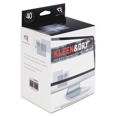 Kleen & Dry Screen Cleaning Wipes for Phones, Tablets & Laptops - 5x5 Inch Microfiber Cloths (40-Pack) - Perfect for Office, Home & Travel Use
