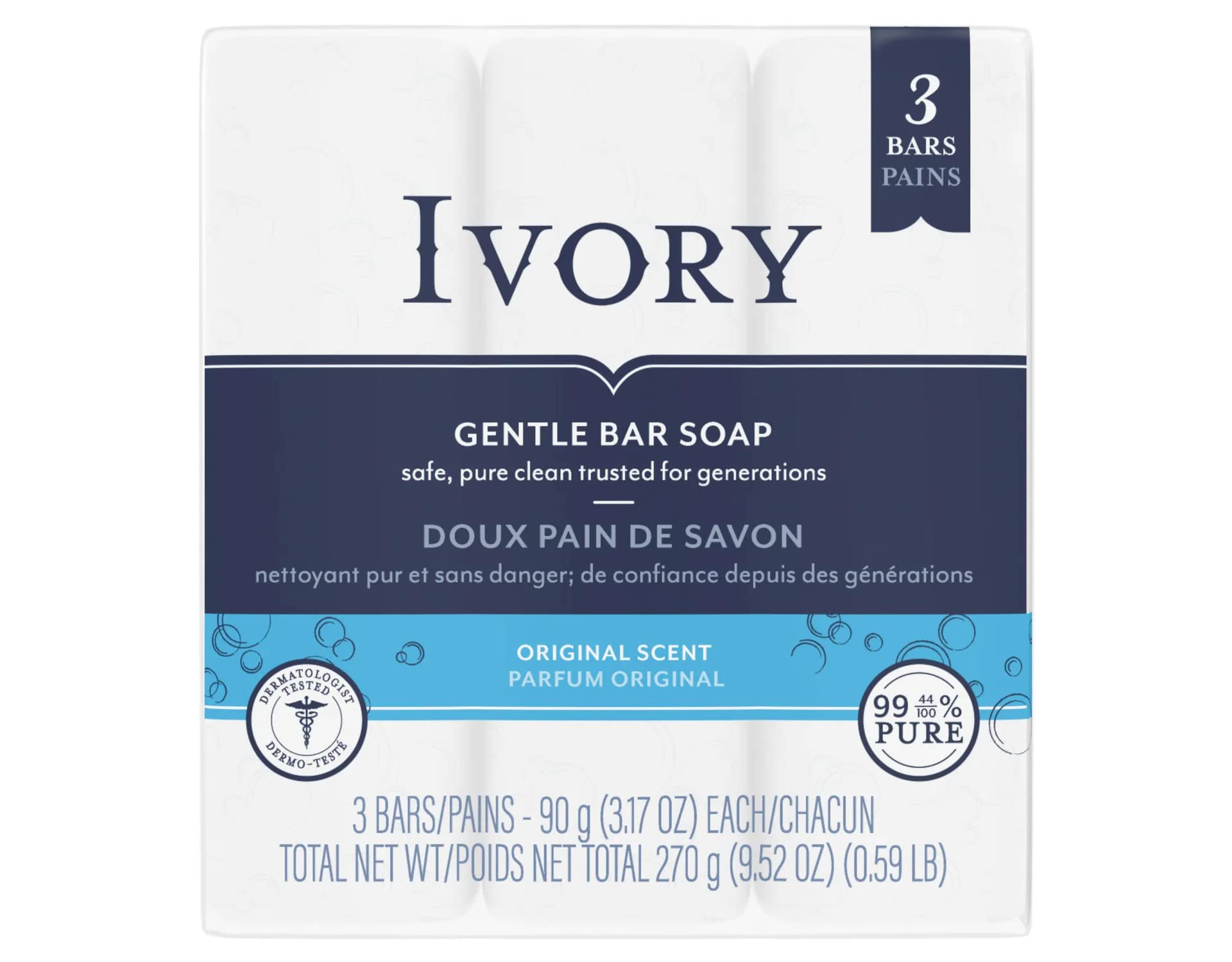 Natural Bath Bar Soap - 3.1 oz (88g) for Sensitive Skin | Moisturizing & Gentle Cleansing | Perfect for Shower, Spa & Travel