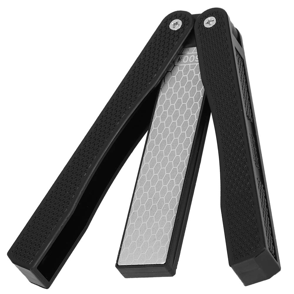 Dual-Sided Diamond Knife Sharpener - Professional Portable Folding Kitchen Tool for Home Chefs & Outdoor Enthusiasts | Sharpens Kitchen Knives, Pocket Knives, Hunting & Camping Gear | Perfect for Cooking, BBQ, Hiking, Survival Kits & Everyday Kitchen Use | Ideal for Home, Restaurant, Camping & Outdoor Adventures