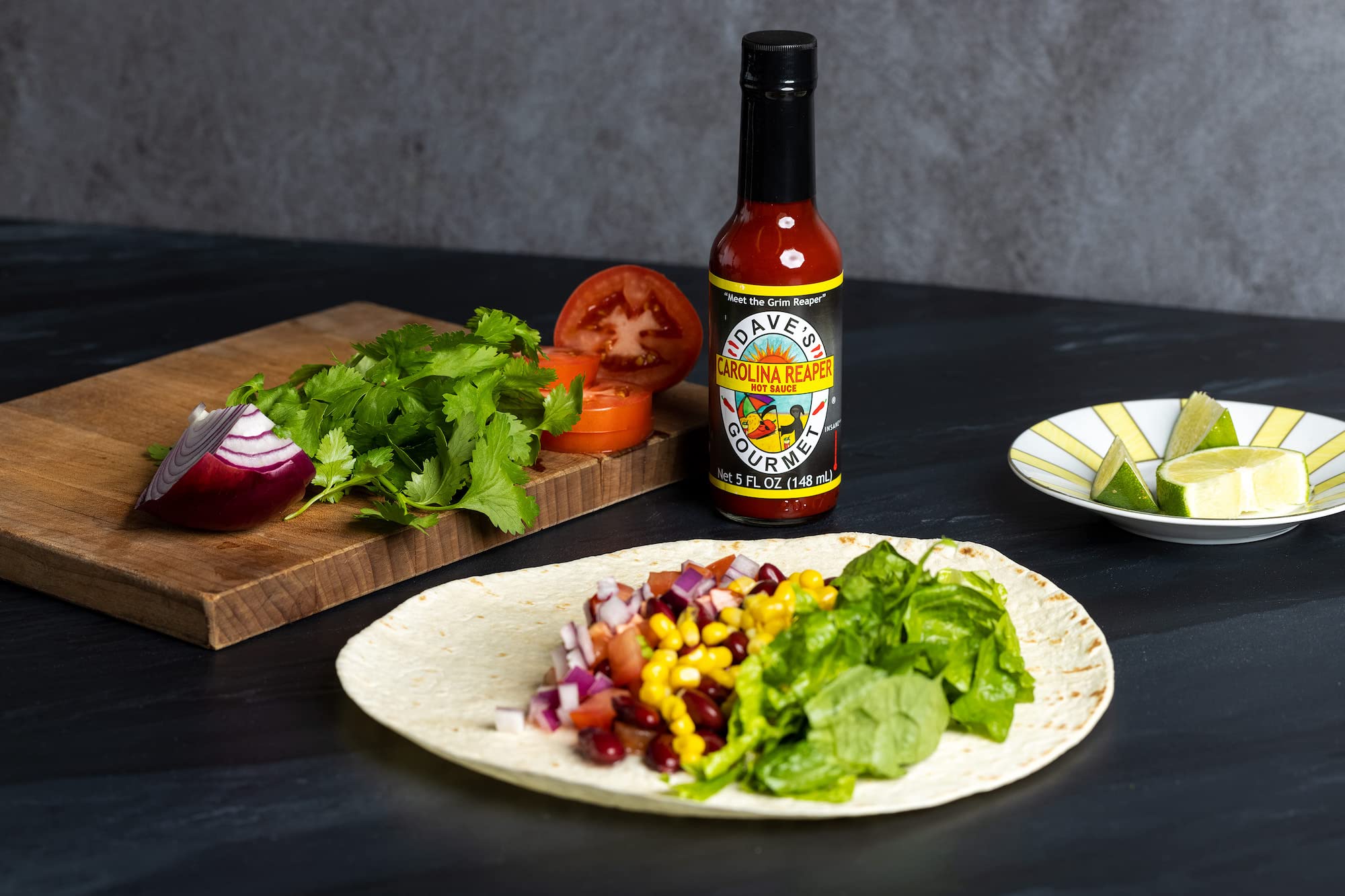 Dave's Gourmet Carolina Reaper Hot Sauce – World's Hottest Pepper Sauce – Extra Spicy & Flavorful – 3 Pack (5oz Bottles) – Perfect for Wings, Tacos, Burgers & BBQ – Great Gift for Hot Sauce Lovers