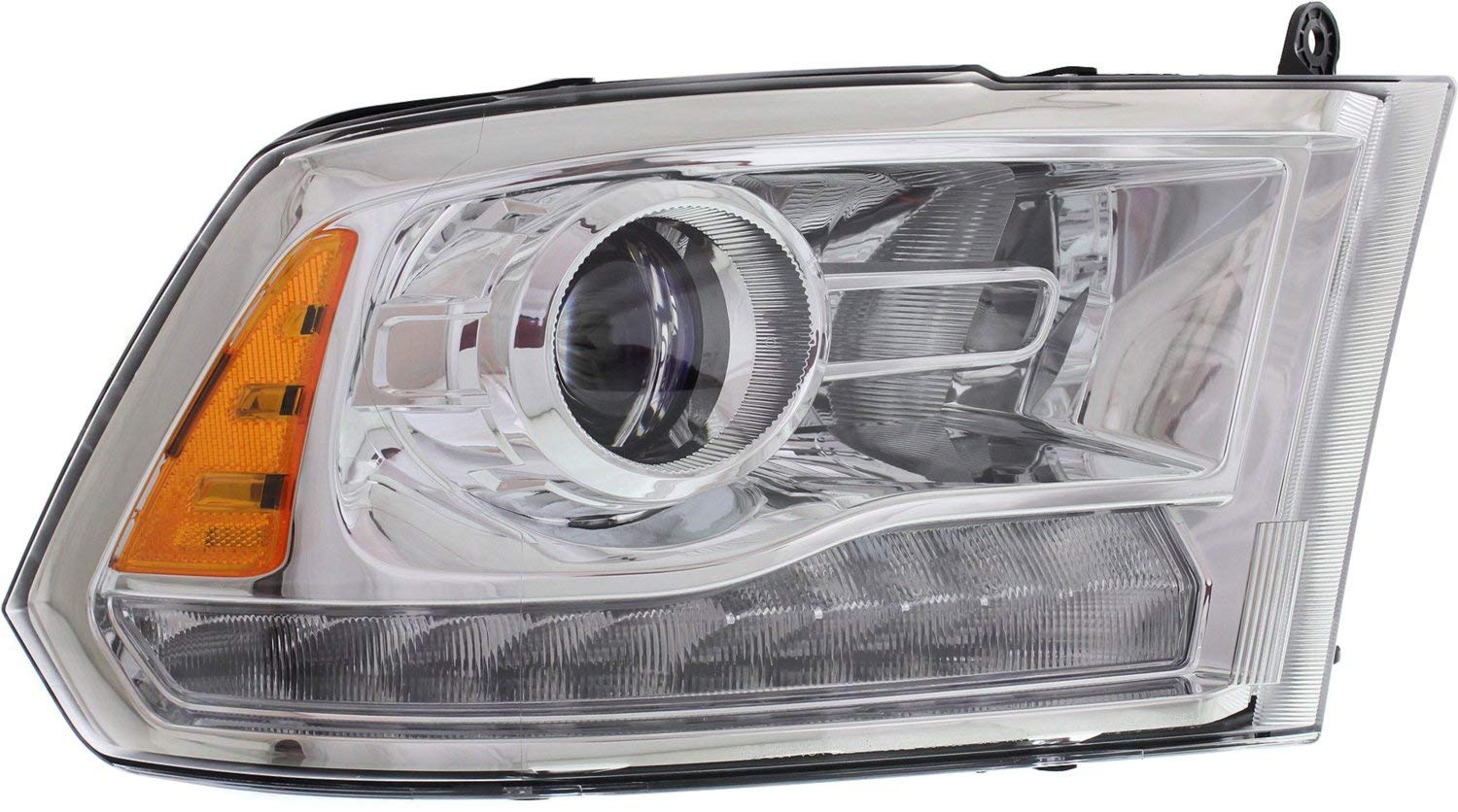 Evan Fischer Replacement Headlight Assembly for Ram 1500 2013-2015 & 2500 | Driver & Passenger Side | Halogen Projector Headlights with Bulbs | OEM# 68093216AB 68093217AB | Perfect for Night Driving & Off-Road Adventures