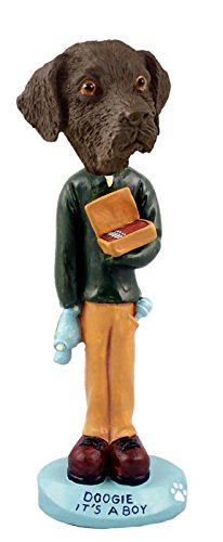 Conversation Concepts Labrador Retriever Chocolate 'It's a Boy' Collectible Dog Figurine - Perfect for Baby Showers, Nursery Decor & Dog Lover Gifts