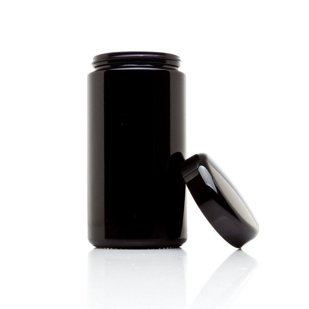 Infinity Jars 10-Pack Black Glass Storage Jars - 400ml (13.53oz) Airtight UV Protection Containers for Coffee, Spices & Dry Goods - Kitchen Pantry Organization & Long-Term Food Preservation