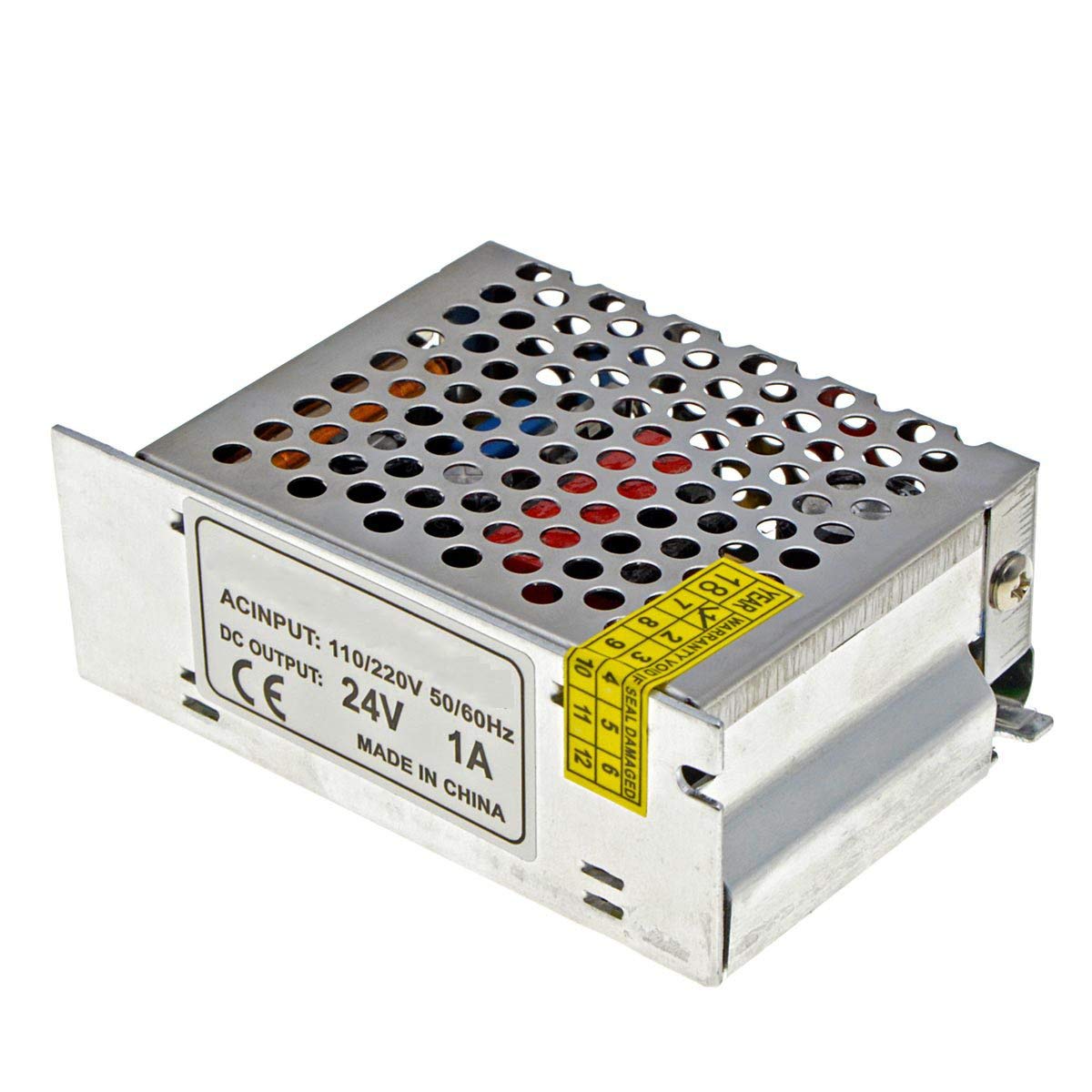24V 1A 25W AC to DC Power Supply Converter - 110V/220V Input for LED Strip Lights, Computer Projects, CCTV Cameras & Home Electronics - Compact Switching Transformer for DIY & Industrial Use