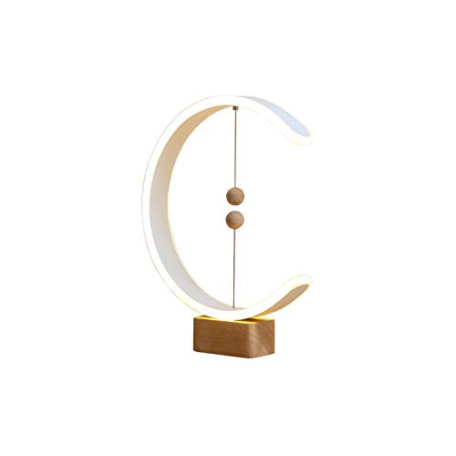 Wireless Magnetic Levitating LED Table Lamp with USB Charging - Floating Night Light for Eye Care, Bedroom, Living Room & Office Decor - Perfect for Reading, Relaxation & Ambient Lighting