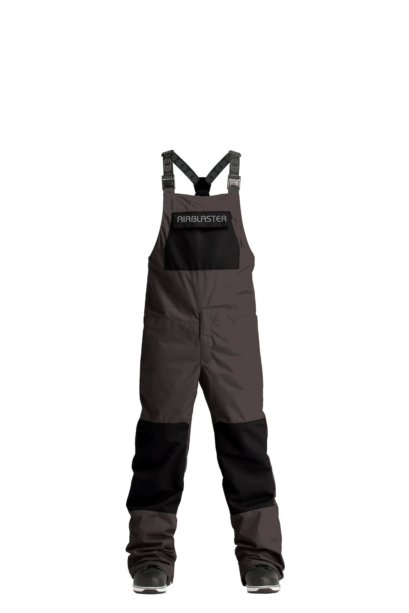 Airblaster 2024 Freedom Bib Snow Pants - Vintage Black Waterproof Insulated Ski Pants for Men & Women - Perfect for Snowboarding, Skiing & Winter Outdoor Activities