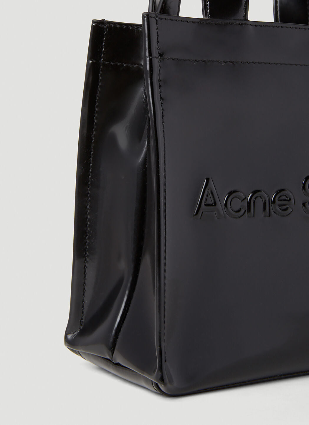 Acne Studios Men's Logo Shopper Mini Tote Bag - Stylish & Compact Crossbody Bag for Work, Travel & Everyday Use