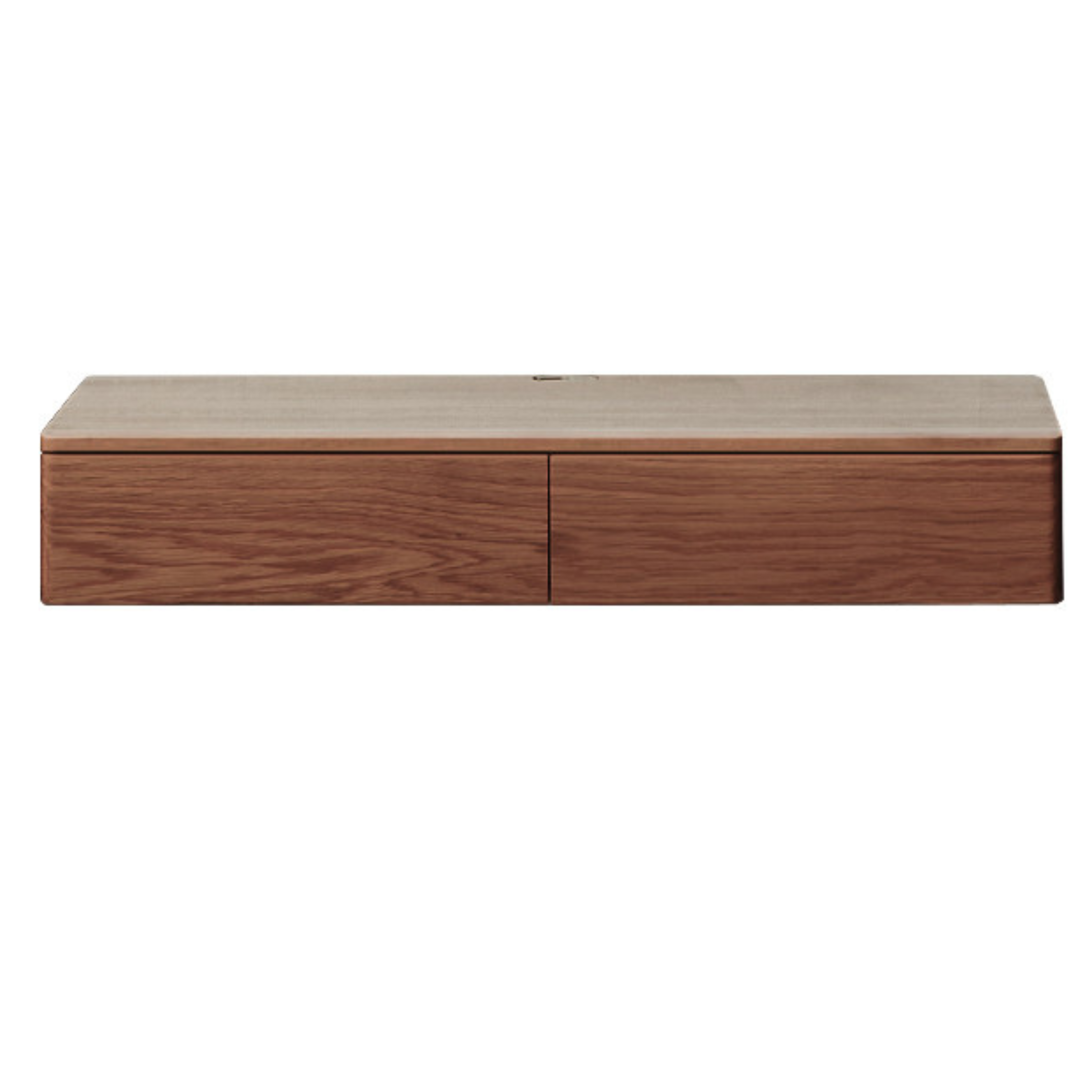 Solid Oak Wood Wall Mounted Floating Desk - Home Office, Study, or Workspace Solution for Small Spaces