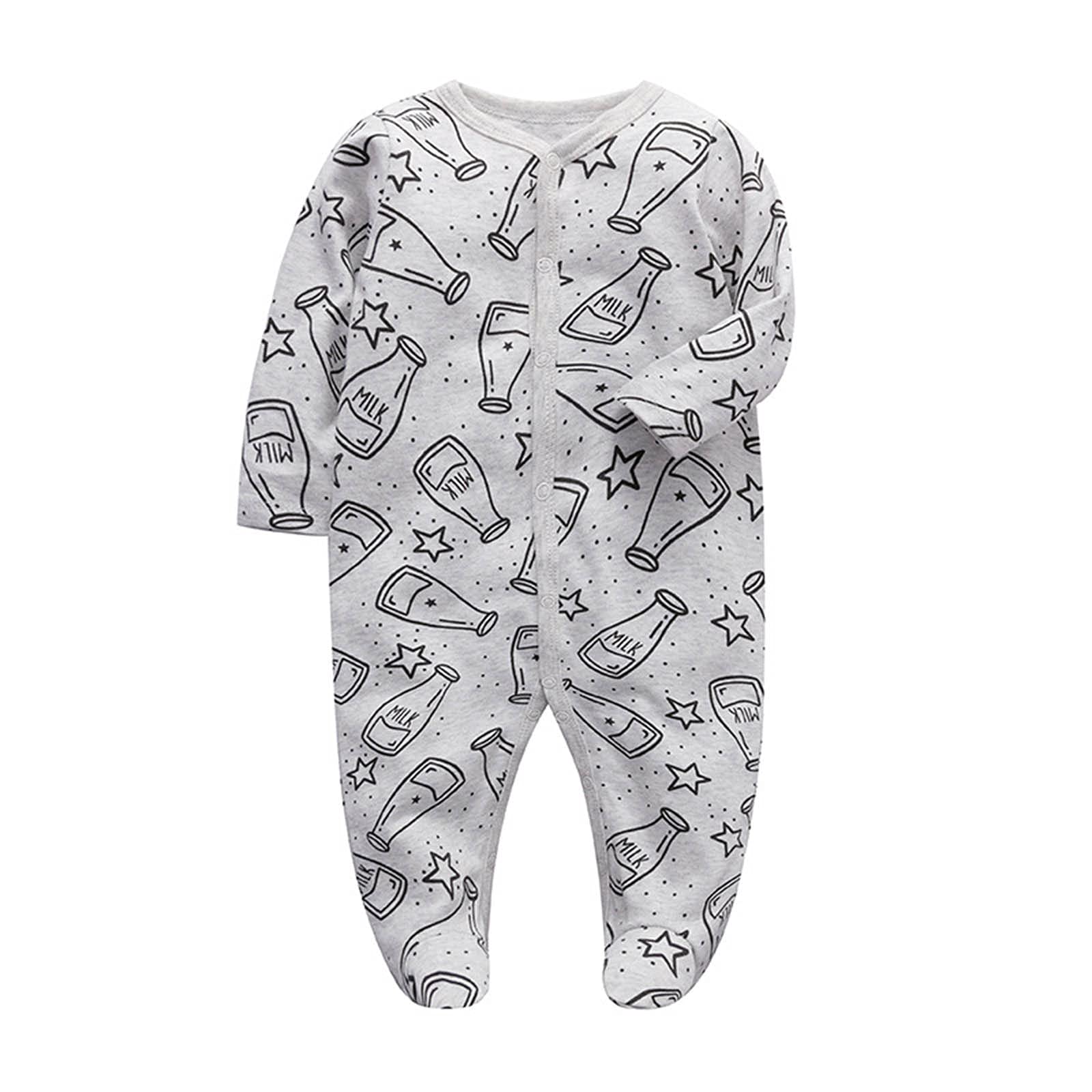 Soft Baby Romper for Boys & Girls - Cute Cartoon Jumpsuit with Footies | Infant Outfit in Blue | Perfect for Playtime, Photos & Everyday Wear