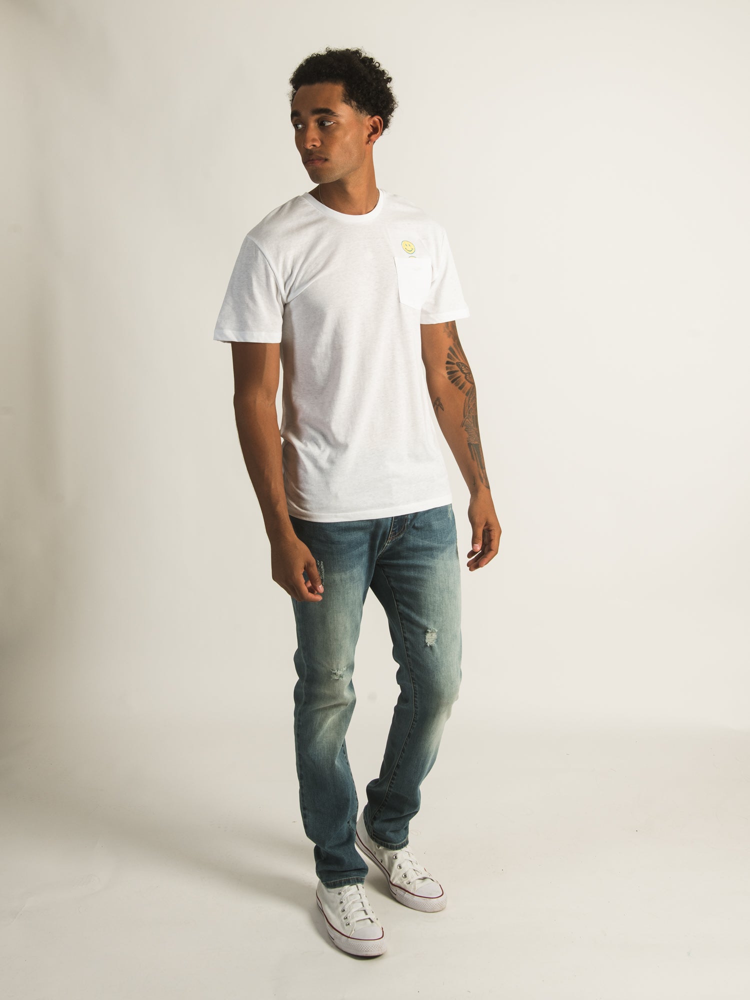 BEACH BROS SMILEY FACES SURPRISE Graphic T-Shirt - Fun Casual Summer Tee for Beach Parties & Outdoor Activities