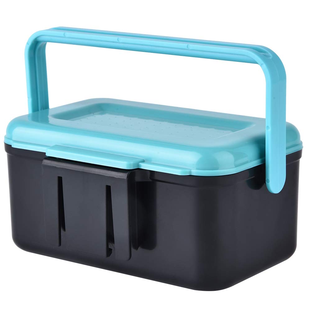 Cyrank Portable Fishing Tackle Box with Adjustable Dividers & Tweezers - Waterproof Lure Storage Organizer for Bass, Trout, Saltwater Fishing - Perfect for Boat, Shore, Kayak Anglers