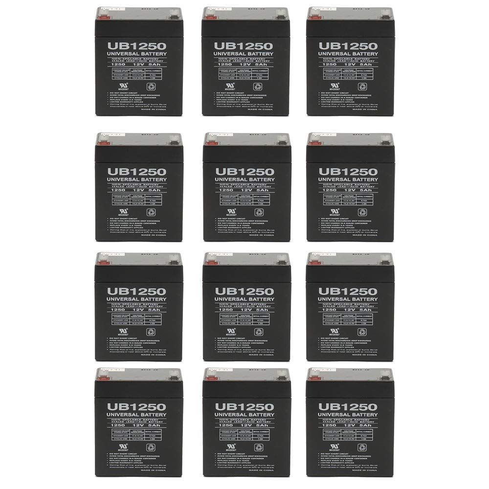 12V 5AH Replacement Battery Pack for APC Smart-UPS 1000, SURT1000RMXLT, SURT1000XLT - 12 Pack - Perfect for Data Center Backup, Server Rooms & Office UPS Systems