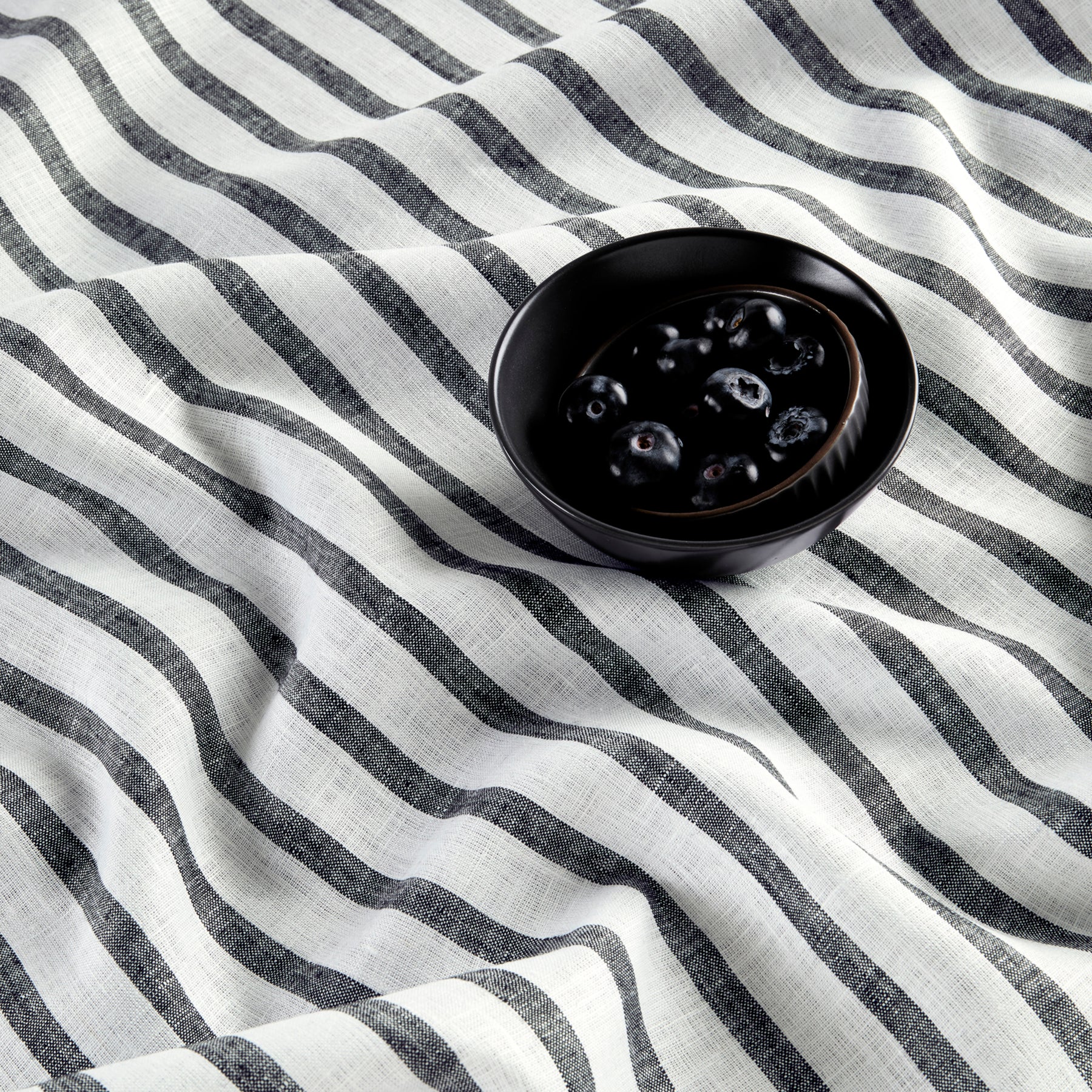 Madison Stripe Table Throw - Stylish Cotton Tablecloth for Dining Room & Kitchen Decor - Perfect for Parties, Holidays & Everyday Use