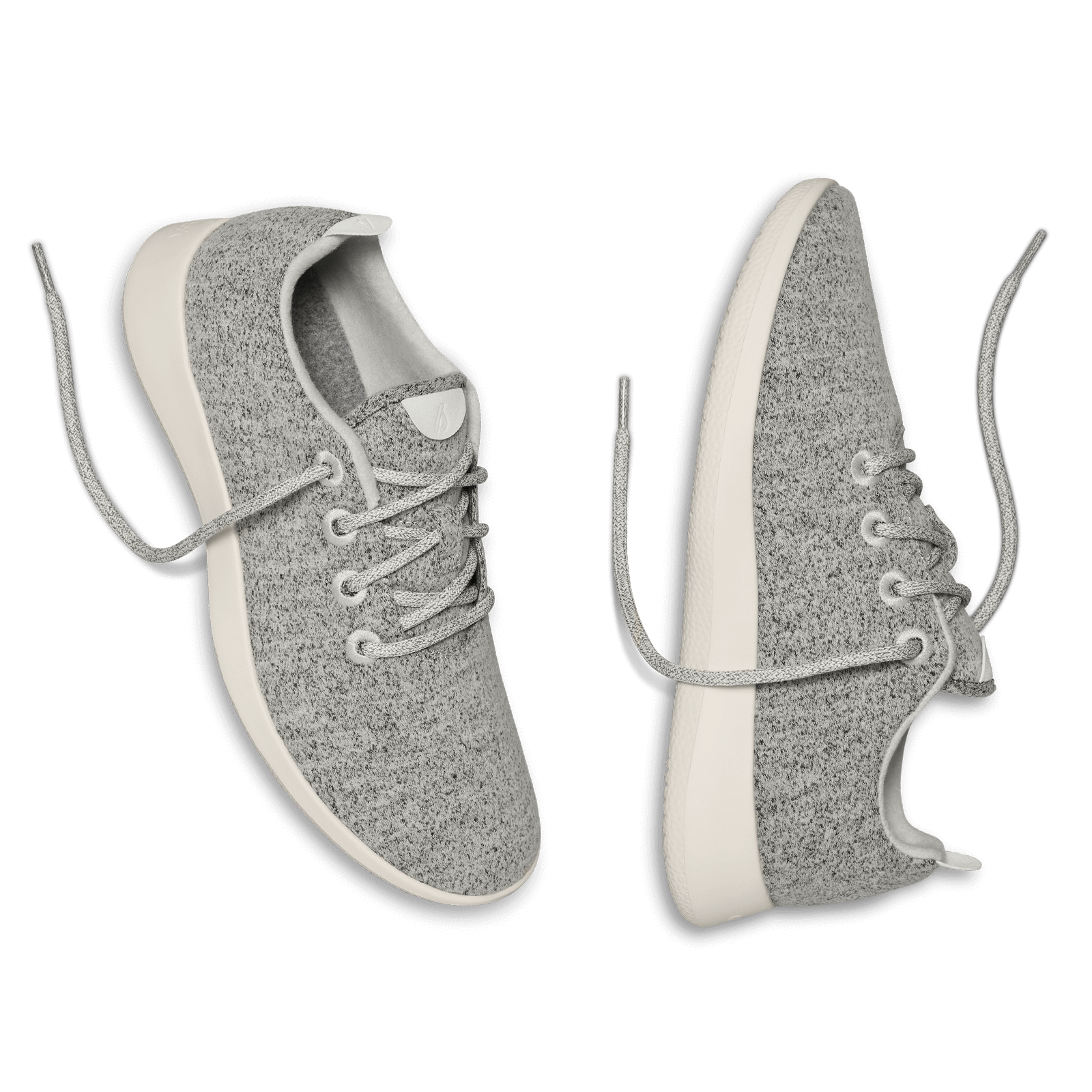 Men's Wool Runner Sneakers - Dapple Grey with Cream Sole | Comfortable & Breathable Eco-Friendly Shoes for Running, Walking & Casual Wear