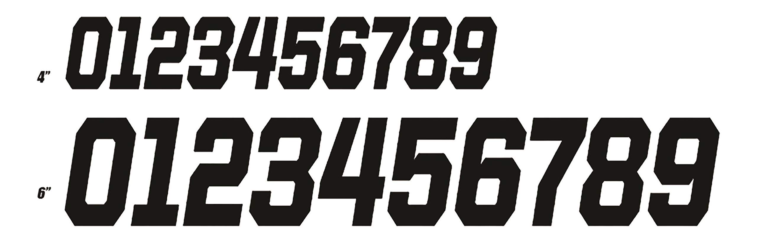45-33-5 Race Series Individual 4-Inch Black Number 5 - Durable Vinyl Racing Numbers for Cars, Bikes & Motorsports