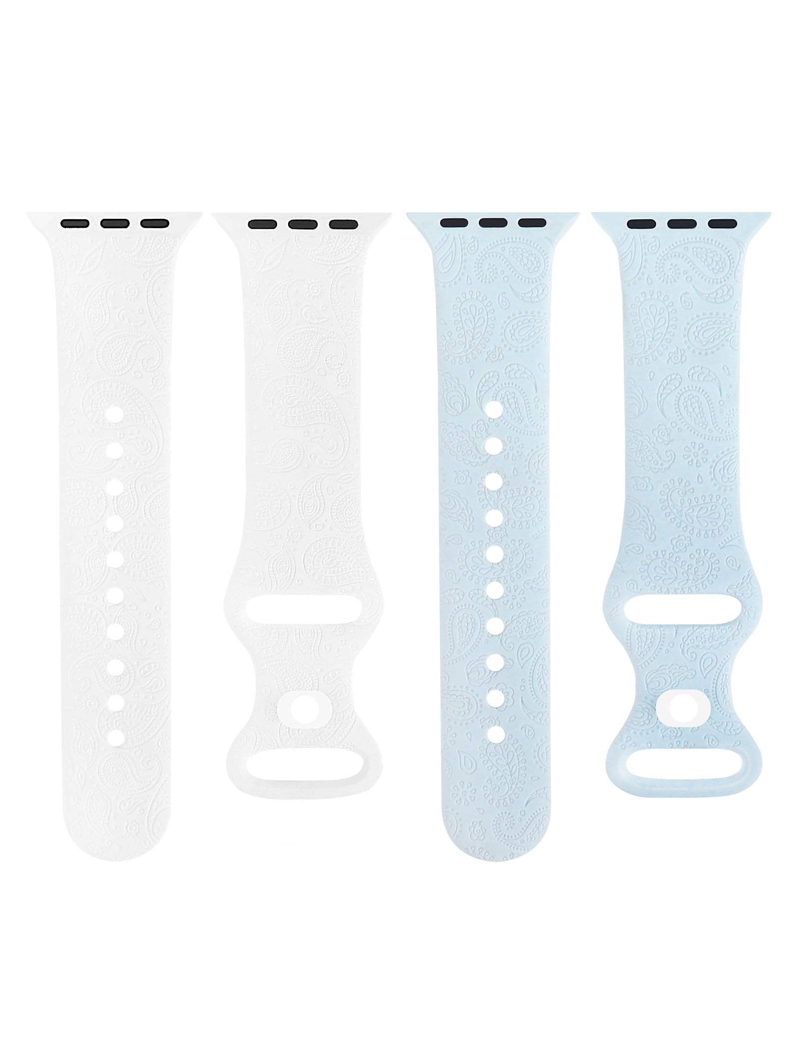 2 Pack Ancient Persian Engraved Adjustable Apple Watch Bands - Compatible with 38mm 40mm 41mm 42mm 44mm 45mm 49mm for iWatch Series 8/7/6/5/4/3/2/1/SE/Ultra - Trendy Unisex Design for Men & Women - Perfect for Workouts, Office Wear & Casual Fashion