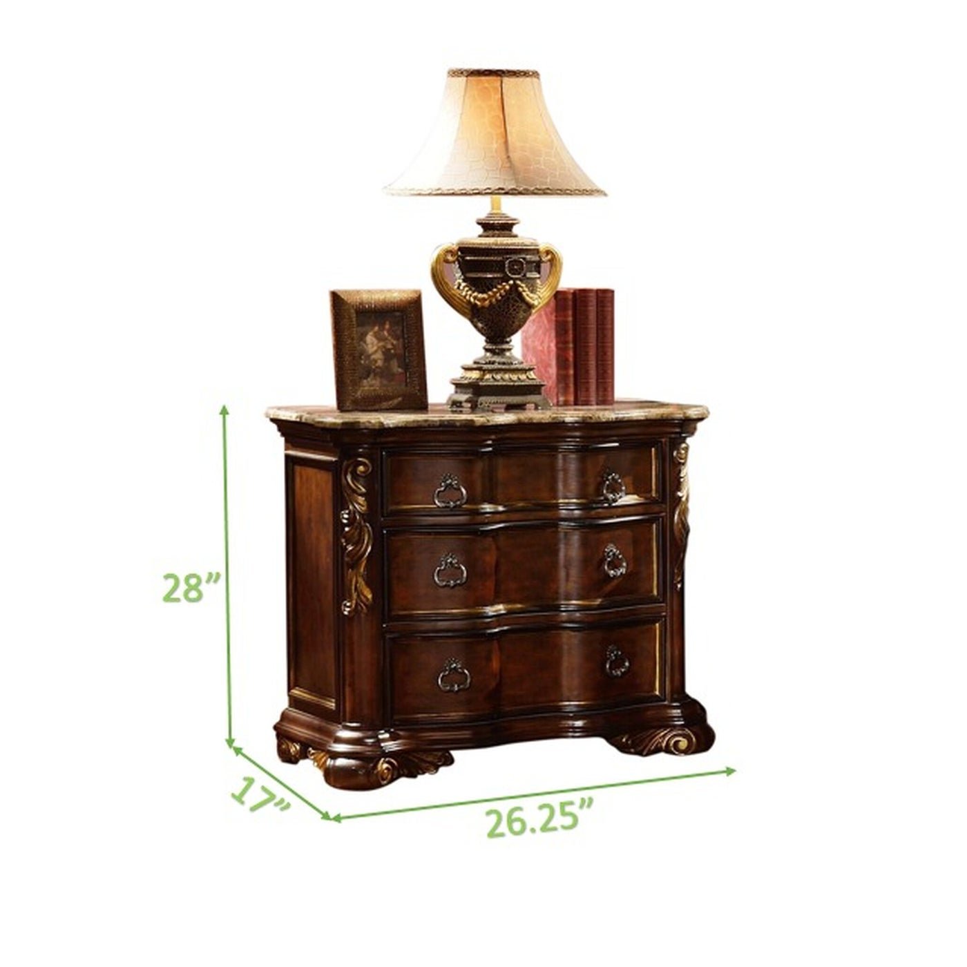 Bella Collection Nightstand - Modern Bedside Table with Storage Drawer, Wooden End Table for Bedroom, Living Room, and Office - Perfect for Small Spaces and Apartment Decor