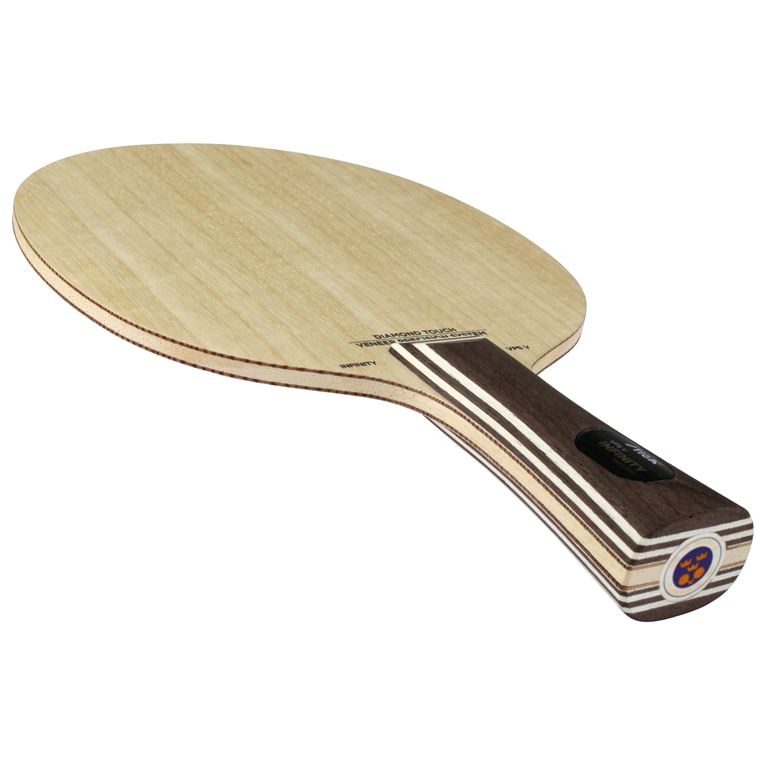 Premium Unisex Table Tennis Racket - Infinity VPS V Diamond Touch Master Grip 5-Ply Lightweight Offensive Blade | Professional Ping Pong Paddle for Competitive Play & Training | Perfect for Tournaments, Club Matches & Home Practice