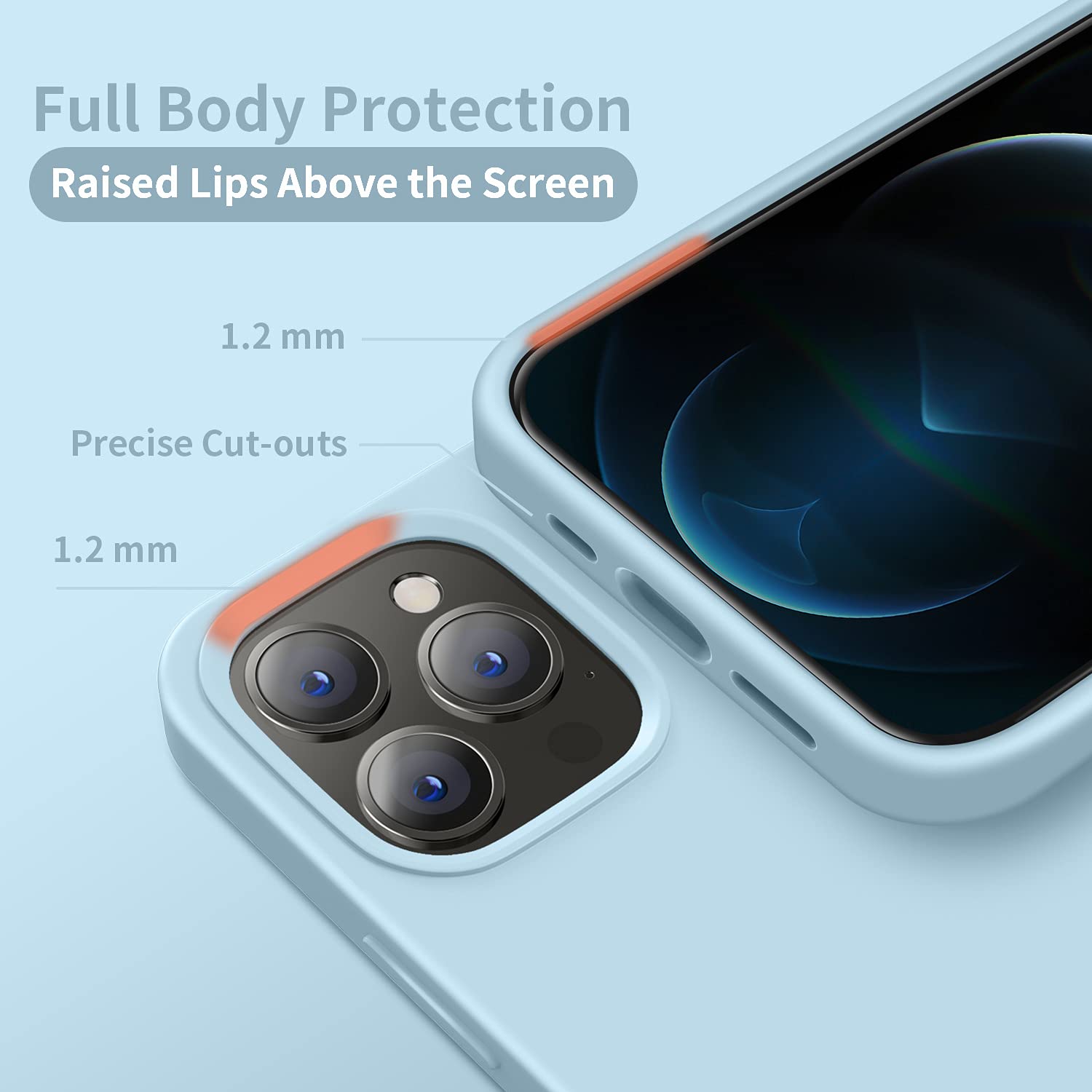 Premium Ultra Slim Shockproof Silicone Case for iPhone 13 Pro Max (6.7