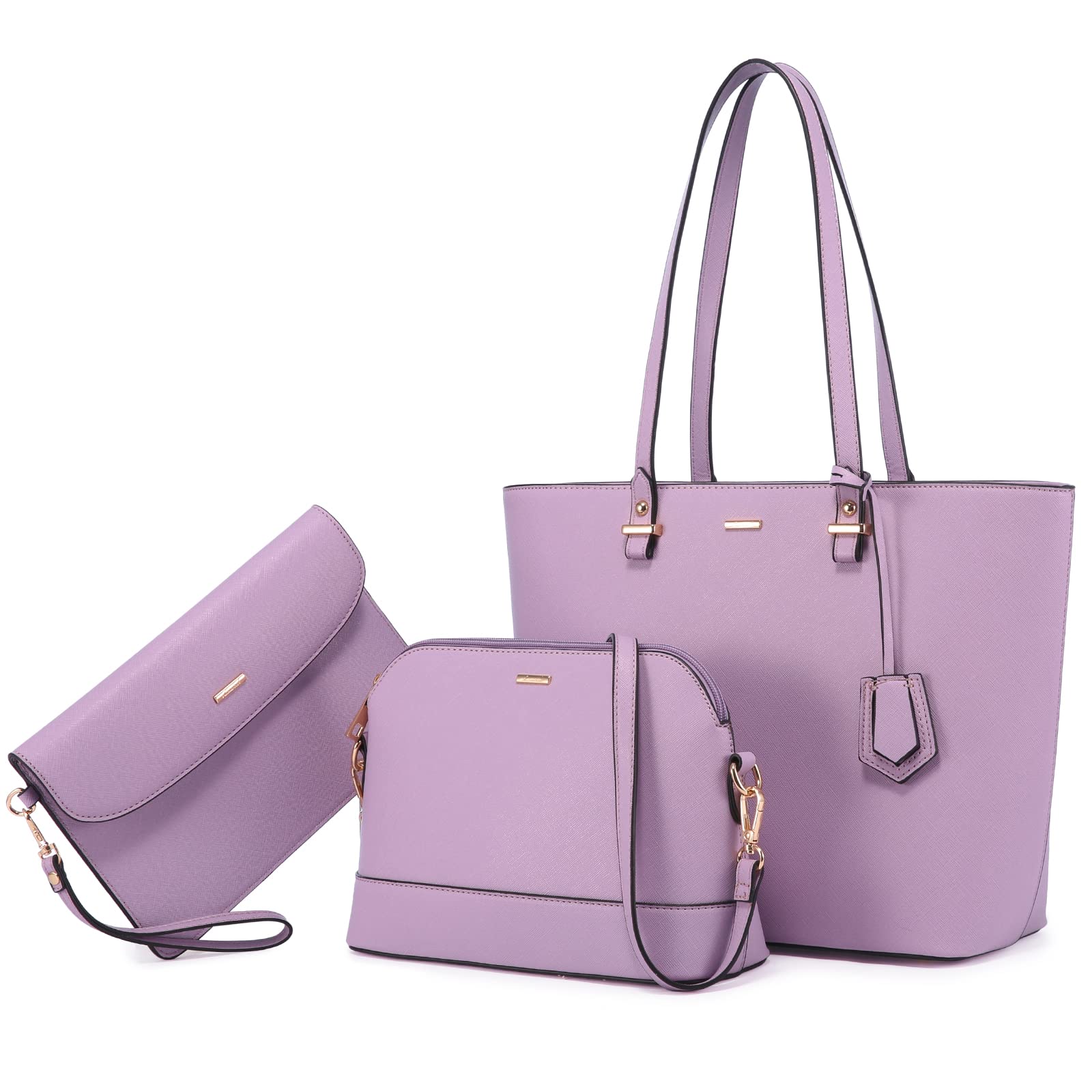 LOVEVOOK Women's Handbags Set - 3 Piece Shoulder Bag, Tote & Satchel Purse for Work, Travel & Everyday Use | Stylish & Durable Hobo Bags