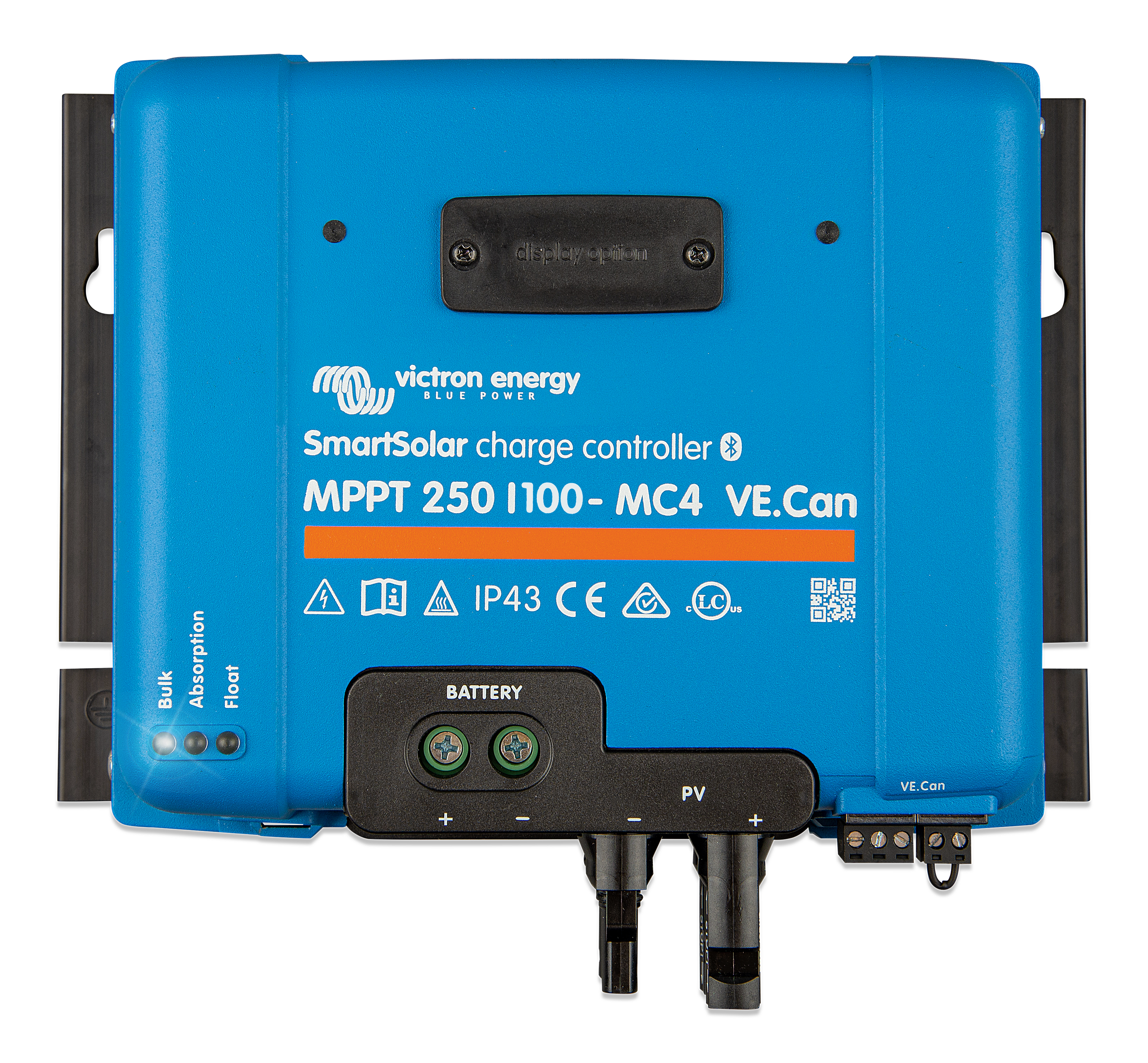 Victron Energy SmartSolar MPPT 250/100 Solar Charge Controller with MC4 Connectors & VE.Can - High Efficiency Solar Panel Regulator for Off-Grid Systems, RVs, Boats, and Marine Applications
