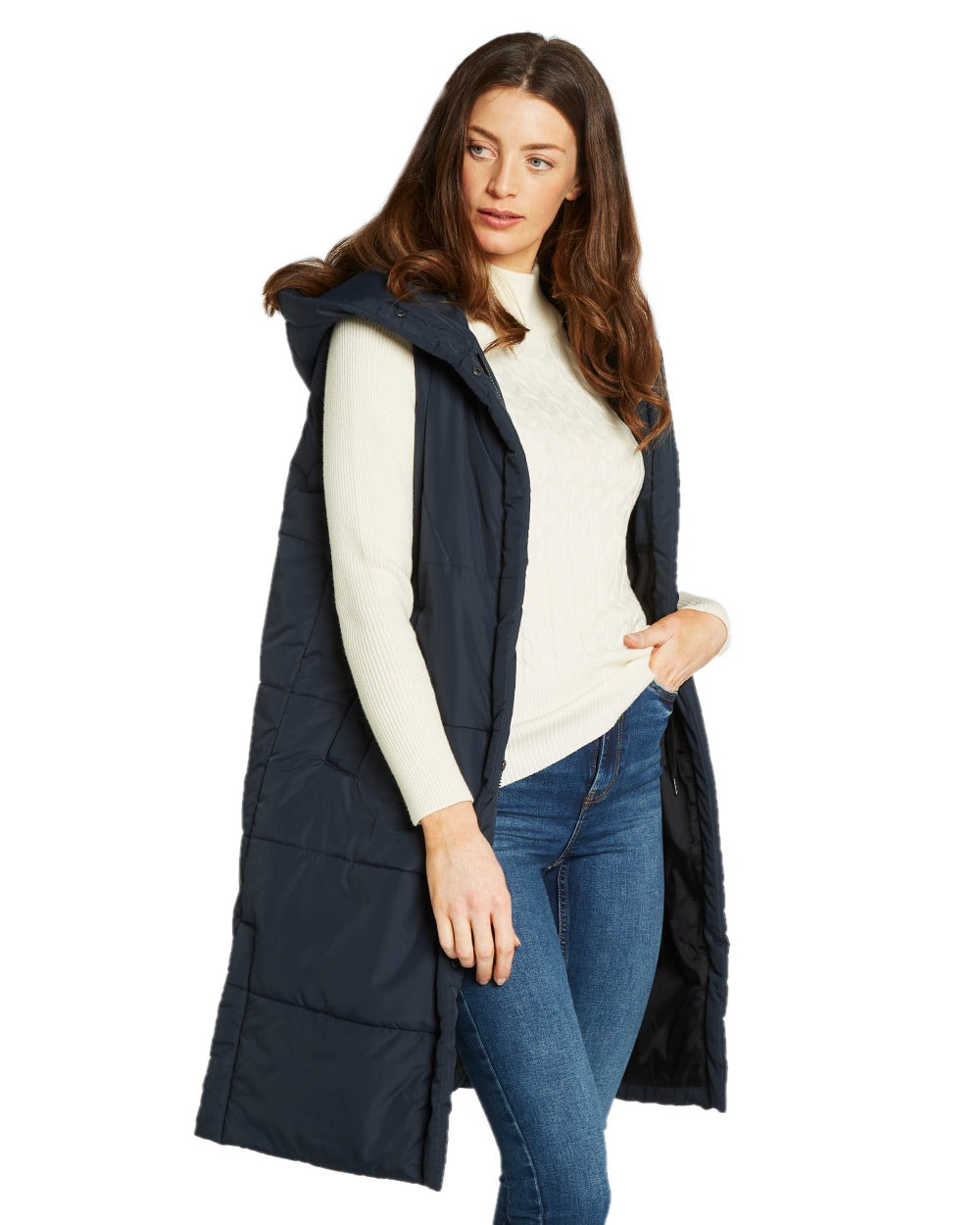 Dubarry Women's Ryan Hooded Gilet - Lightweight Waterproof Vest for Outdoor Activities, Hiking & Casual Wear