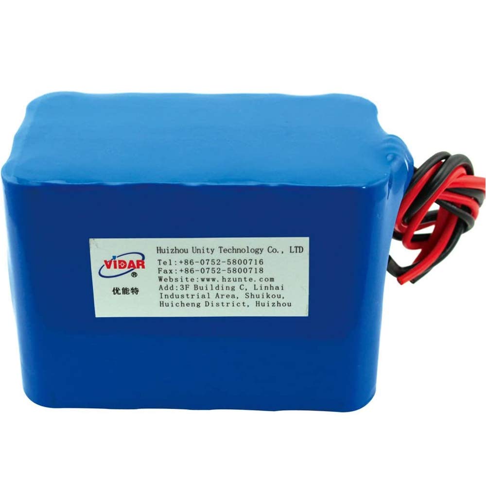 VIDAR 12V 15000mAh Rechargeable Lithium Ion Battery Pack - High Capacity Li-ion Battery for Electronics, Toys, Lighting & Equipment - Power Your Devices Anywhere, Anytime