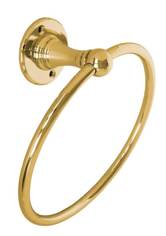 Vintage Brass Towel Ring - Antique Bathroom Accessory for Classic & Farmhouse Decor | Perfect for Bathrooms, Kitchens & Vintage Home Styling
