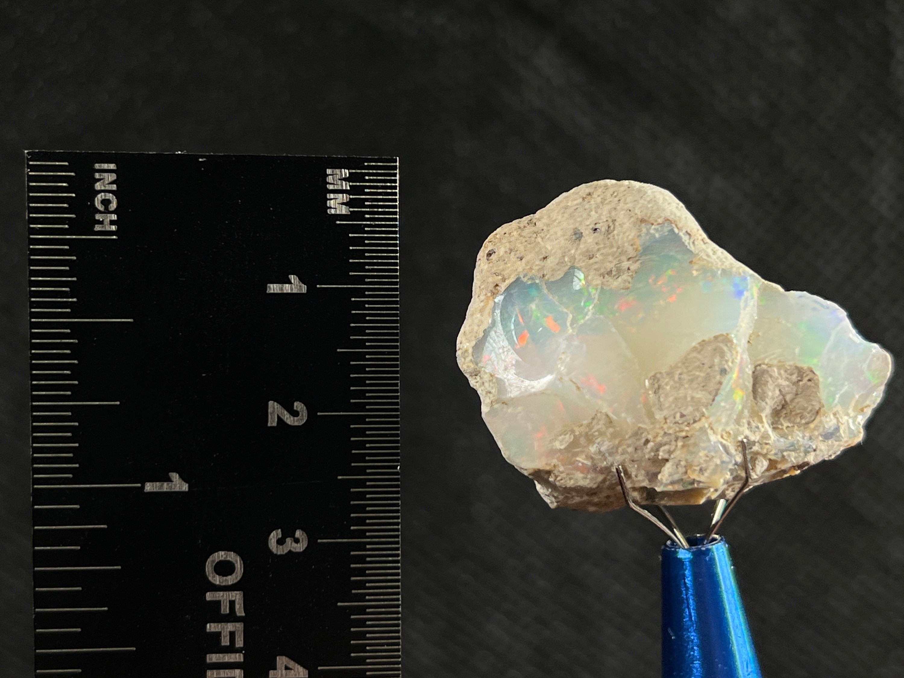 Premium 4A Welo Opal Raw Crystal - Certified Cutting Grade Gemstone for Jewelry Making | Ideal for Rings, Necklaces & DIY Craft Projects