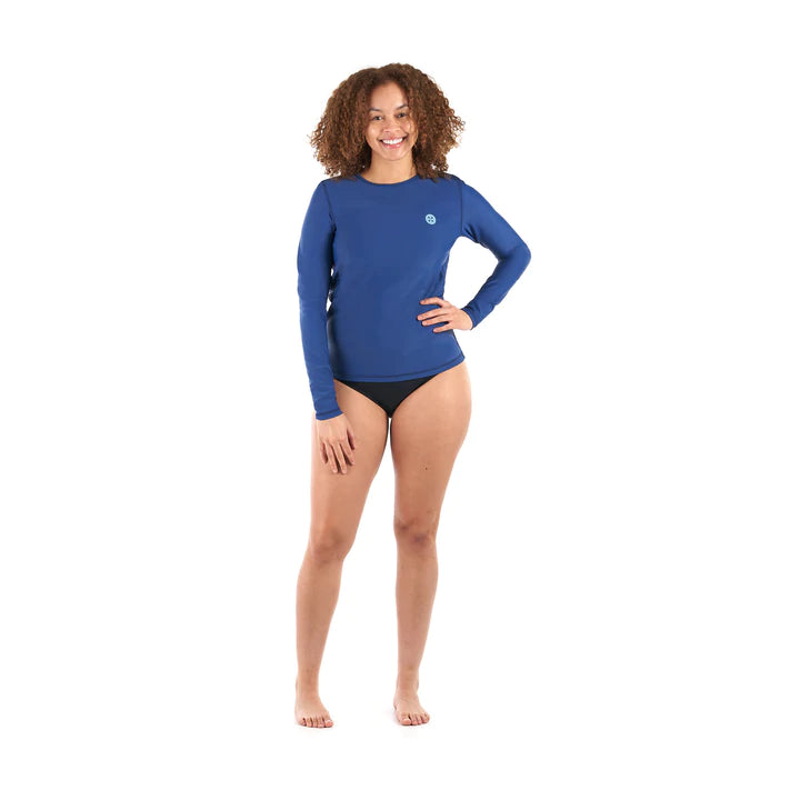 Women's Coastal Long Sleeve Shirt - Comfortable Casual Blouse for Beach, Travel & Everyday Wear | Trendy Past Season Style